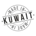 Made In Kuwait Asia Travel Stamp Icon Symbol Design Object Seal Badge National Product Badge Vector.