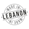 Made In Lebanon Stamp Logo Icon Symbol Design. Seal Badge nationa Product vector. Royalty Free Stock Photo