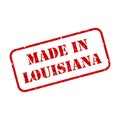 Made In Louisiana Stamp Vector