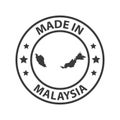 Made in Malaysia icon. Stamp sticker. Vector illustration