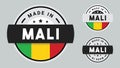 Made in Mali. Set of labels and badges.