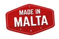 Made in Malta label or sticker