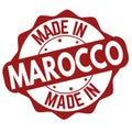 Made in Marocco label or stamp Royalty Free Stock Photo