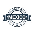 Made in Mexico flag design vector Royalty Free Stock Photo