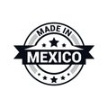 Made in Mexico flag design vector Royalty Free Stock Photo