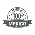 Made in Mexico flag design vector Royalty Free Stock Photo