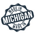 Made in Michigan grunge rubber stamp Royalty Free Stock Photo