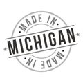 Made in Michigan Quality Original Stamp Design Vector Art. Vector Seal Badge.