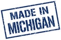 made in Michigan stamp Royalty Free Stock Photo