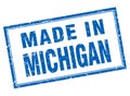 made in Michigan stamp Royalty Free Stock Photo