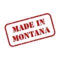 Made In Montana Stamp Vector