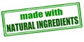Made with natural ingredients Royalty Free Stock Photo