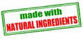 Made with natural ingredients Royalty Free Stock Photo