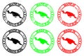 Made in New Guinea rubber stamp Royalty Free Stock Photo