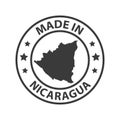 Made in Nicaragua icon. Stamp sticker. Vector illustration