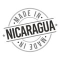 Made in Nicaragua Quality Original Stamp Design Vector Art Tourism Souvenir Round Seal.