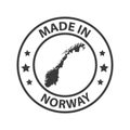 Made in Norway icon. Stamp sticker. Vector illustration