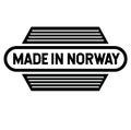 Made in Norway label on white