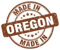 made in Oregon stamp Royalty Free Stock Photo