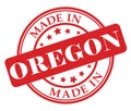 Made in Oregon stamp Royalty Free Stock Photo