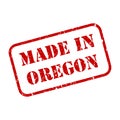 Made In Oregon Stamp Vector
