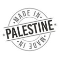 Made In Palestine. Stamp Rectangle Map. Logo Icon Symbol. Design Certificated.
