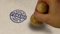 Made in Panama stamp and stamping