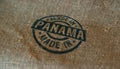 Made in Panama stamp and stamping