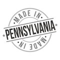 Made In Pennsylvania America Travel Stamp Logo Icon Symbol Design Object Seal Badje Vector.