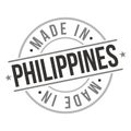 Made In Philippines Stamp Logo Icon Symbol Design. Seal Badge National product Vector.