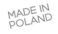 Made In Poland rubber stamp