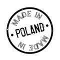 Made In Poland rubber stamp