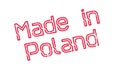 Made In Poland rubber stamp