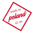 Made In Poland rubber stamp