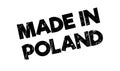 Made In Poland rubber stamp