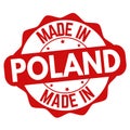 Made in Poland sign or stamp