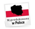 Made in Poland - Wyprodukowano w Polsce Royalty Free Stock Photo