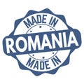 Made in Romania sign or stamp