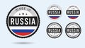 Made in Russia. Set of labels and badges.