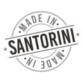 Made In Santorini Stamp. Greece Logo Icon Symbol Design. Badge Vector Retro Label.