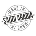 Made In Saudi Arabia Asia Travel Stamp Logo Icon Symbol Design Object Seal National Product Badge vector.