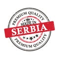 Made in Serbia, Premium Quality grunge printable sticker