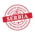 Made in Serbia, Premium Quality grunge printable sticker