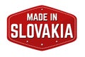 Made in Slovakia label or sticker