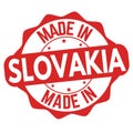 Made in Slovakia sign or stamp