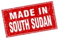 made in South Sudan stamp