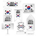 Made in SouthKorea graphics and labels set