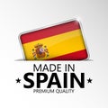 Made in Spain graphic and label Royalty Free Stock Photo