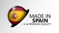 Made in Spain graphic and label Royalty Free Stock Photo