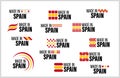 Made in Spain graphic and label set Royalty Free Stock Photo